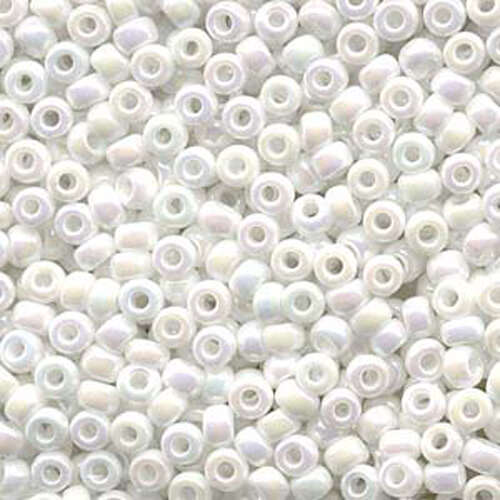 Miyuki 6/0 Rocaille Bead - 6-9402R - Opaque White AB