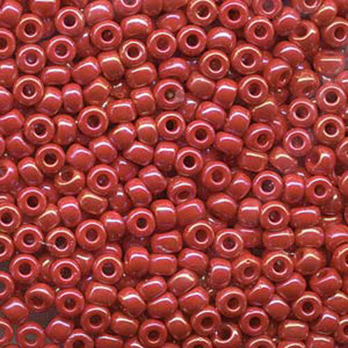 Miyuki 6/0 Rocaille Bead - 6-9408R - Opaque Red AB
