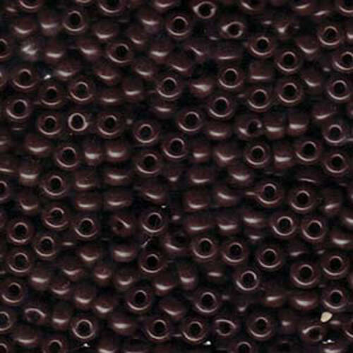 Miyuki 6/0 Rocaille Bead - 6-9409 - Opaque Chocolate Brown