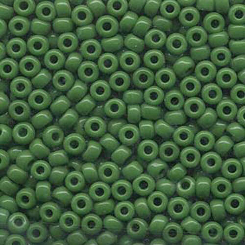 Miyuki 6/0 Rocaille Bead - 6-9411F - Matte Opaque Green