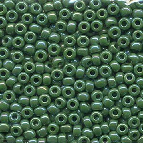 Miyuki 6/0 Rocaille Bead - 6-9411R - Opaque Green AB