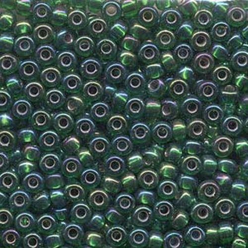 Miyuki 6/0 Rocaille Bead - 6-91016 - Silver Lined Green AB