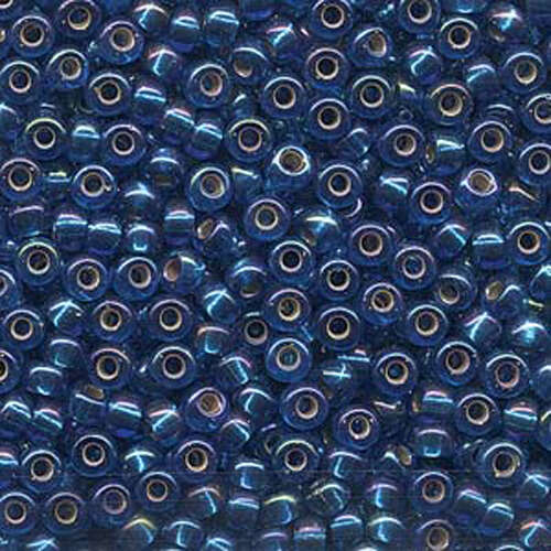 Miyuki 6/0 Rocaille Bead - 6-91025 - Silver Lined Capri Blue AB