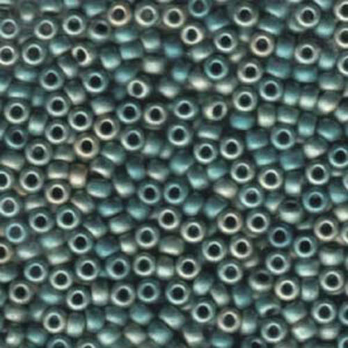 Miyuki 6/0 Rocaille Bead - 6-91256 - Metallic Matte Green Iris