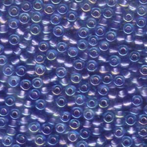 Miyuki 6/0 Rocaille Bead - 6-91827 - Sparkling Purple Lined Aqua Luster