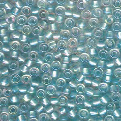 Miyuki 6/0 Rocaille Bead - 6-93638 - Pearlized Crystal AB Lined Aqua