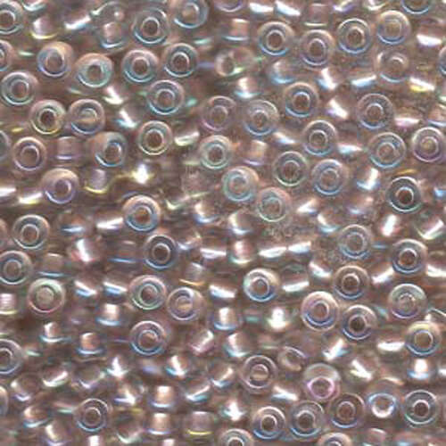 Miyuki 6/0 Rocaille Bead - 6-93641 - Pearlized Crystal AB Lined Blush
