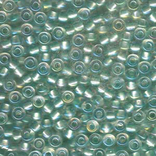 Miyuki 6/0 Rocaille Bead - 6-93642 - Pearlized Crystal AB Lined Mint