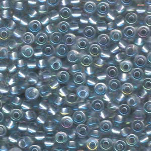 Miyuki 6/0 Rocaille Bead - 6-93644 - Pearlized Crystal AB Lined Light Sapphire