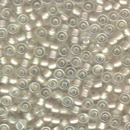 Miyuki 6/0 Rocaille Bead - 6-93801 - Pearlized Crystal Lined White