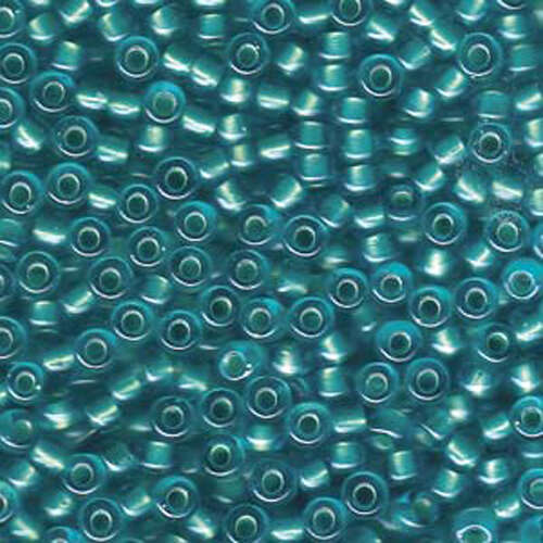 Miyuki 6/0 Rocaille Bead - 6-93807 - Pearlized Aqua Lined Mint