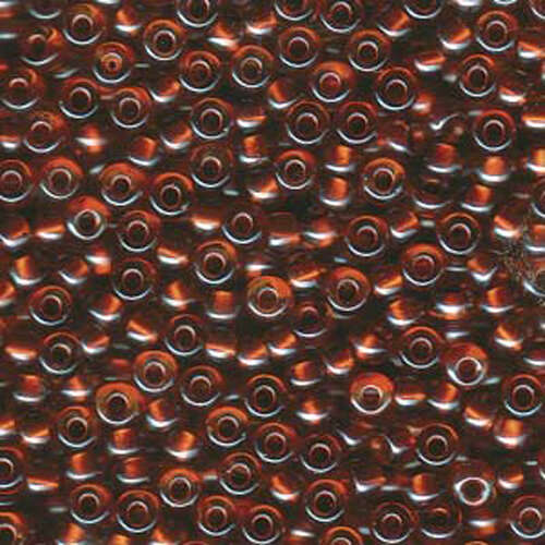 Miyuki 6/0 Rocaille Bead - 6-93813 - Pearlized Amber Lined Copper