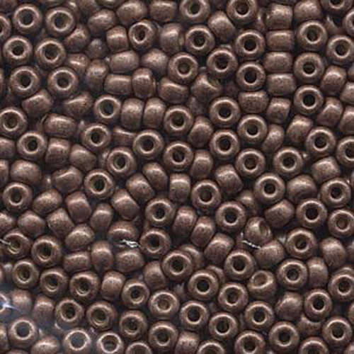 Miyuki 6/0 Rocaille Bead - 6-94213F - Matte Duracoat Galvanized Dark Mauve