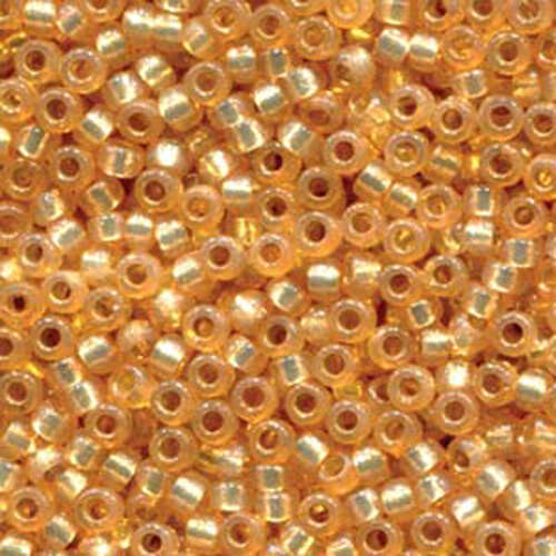 Miyuki 6/0 Rocaille Bead - 6-94231 - Duracoat Silver Lined Dyed Golden Flax