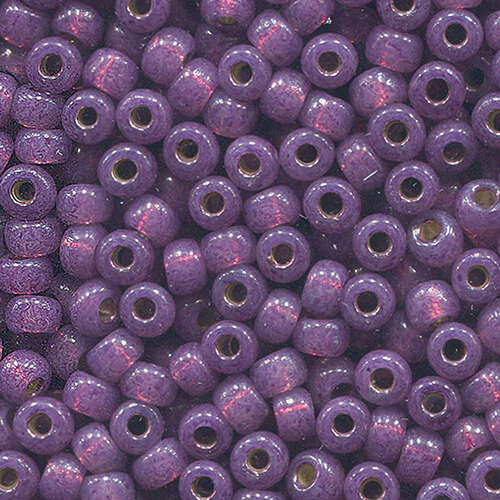 Miyuki 6/0 Rocaille Bead - 6-94248 - Duracoat Silver Lined Dyed Dark Lilac