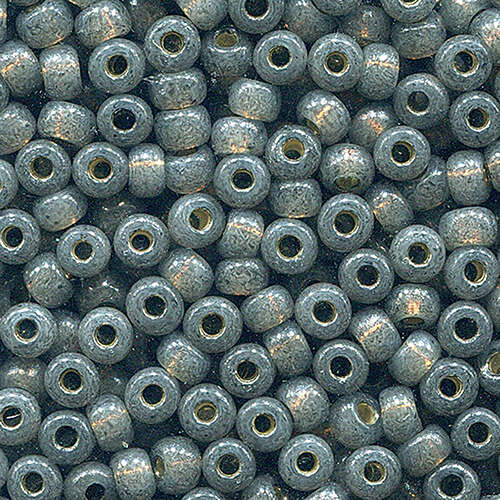 Miyuki 6/0 Rocaille Bead - 6-94251 - Duracoat Silver Lined Dyed Smoke Grey