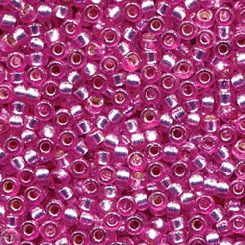 Miyuki 6/0 Rocaille Bead - 6-94277 - Duracoat Silver Lined Dyed Orchid