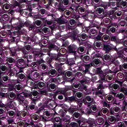 Miyuki 6/0 Rocaille Bead - 6-94279 - Duracoat Silver Lined Dyed Deep Purple