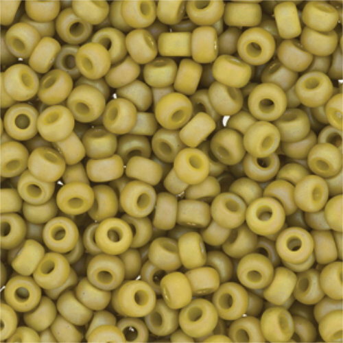 Miyuki 6/0 Rocaille Bead - 6-94693 - Frost Opaque Glaze Rainbow Pistachio