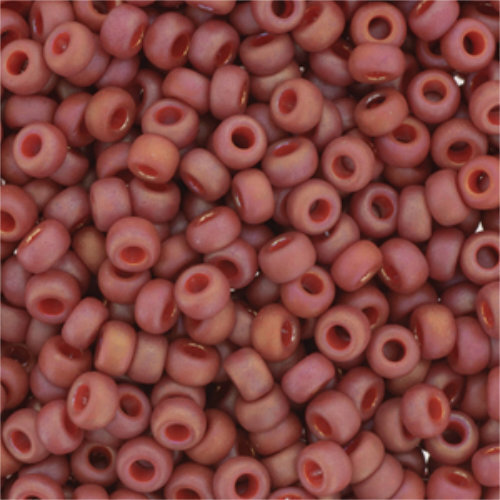 Miyuki 6/0 Rocaille Bead - 6-94695 - Frost Opaque Glaze Rainbow Cardinal