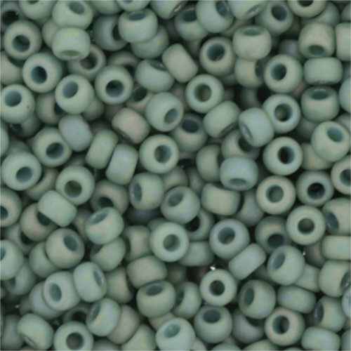 Miyuki 6/0 Rocaille Bead - 6-94701 - Frost Opaque Glaze Rainbow Celadon