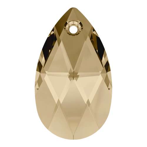 6106 - 22mm - Crystal Golden Shadow (001 GSHA) - Pear Crystal Pendant