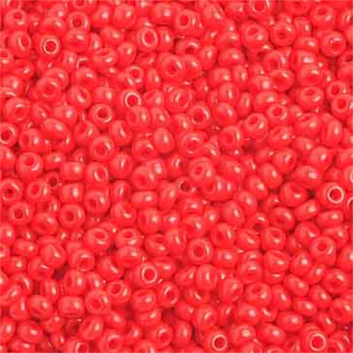 Preciosa 10/0 Rocaille Seed Beads - SB10-93170 - Opaque Light Red - 500gm Bag