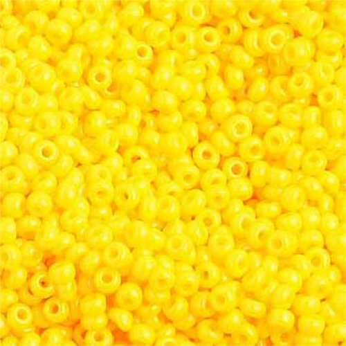 Preciosa 10/0 Rocaille Seed Beads - SB10-83130 - Opaque Gold Yellow - 500gm Bag