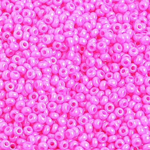 Preciosa 10/0 Rocaille Seed Beads - SB10-16177 - Opaque Dyed Rose - 500gm Bag