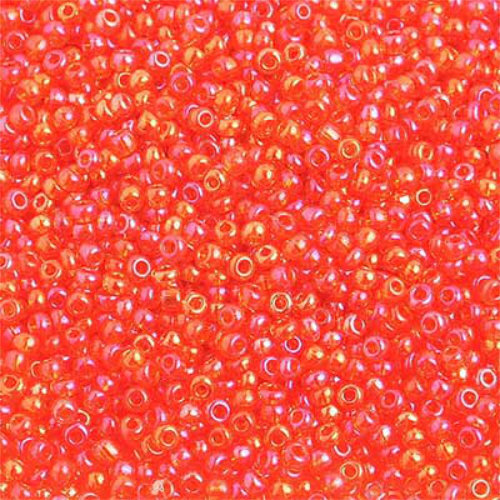 Preciosa 10/0 Rocaille Seed Beads - SB10-91030 - Transparent Iris Orange - 500gm Bag