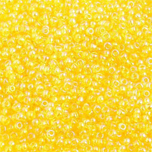 Preciosa 10/0 Rocaille Seed Beads - SB10-81010 - Transparent Iris Yellow - 500gm Bag