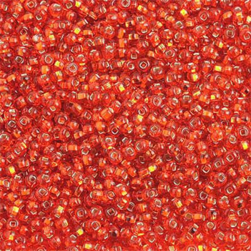 Preciosa 10/0 Rocaille Seed Beads - SB10-97030 - Silver Lined Orange - 500gm Bag