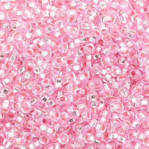 Preciosa 10/0 Rocaille Seed Beads - SB10-18273 - Silver Lined Dyed Pink - 500gm Bag