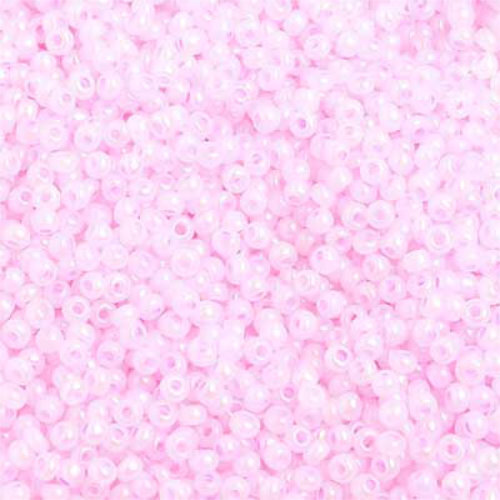 Preciosa 10/0 Rocaille Seed Beads - SB10-57573 - Opaque Dyed Iris Pink - 500gm Bag