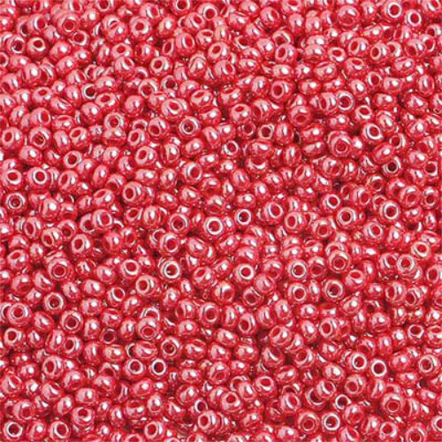 Preciosa 10/0 Rocaille Seed Beads - SB10-98190 - Pearl Red - 500gm Bag