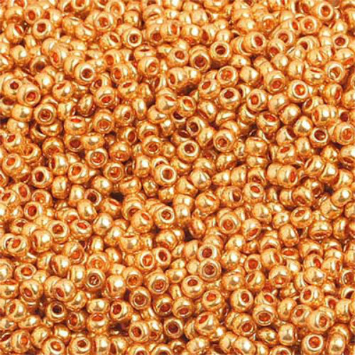 Preciosa 10/0 Rocaille Seed Beads - SB10-18389 - Metallic Gold - 500gm Bag