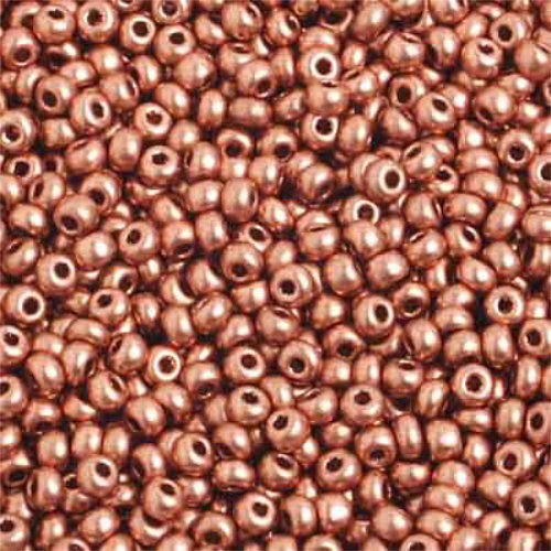 Preciosa 10/0 Rocaille Seed Beads - SB10-01770 - Metallic Copper Matt - 500gm Bag