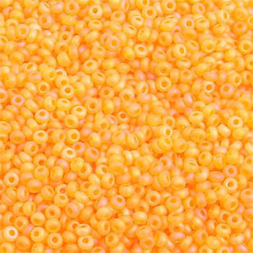 Preciosa 10/0 Rocaille Seed Beads - SB10-81060M - Transparent Gold Yellow AB Matt - 500gm Bag
