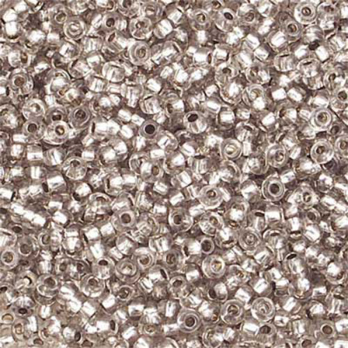 Preciosa 10/0 Rocaille Seed Beads - SB10-78141 - Silver Lined Light Grey SOLGEL - 500gm Bag