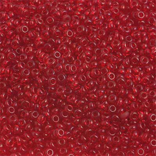 Preciosa 10/0 Rocaille Seed Beads - SB10-90120 - Transparent Dark Red - 500gm Bag