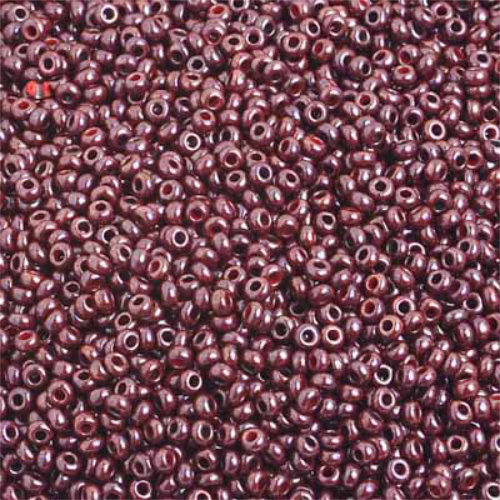 Preciosa 10/0 Rocaille Seed Beads - SB10-93195 - Opaque Dark Brown Luster - 500gm Bag
