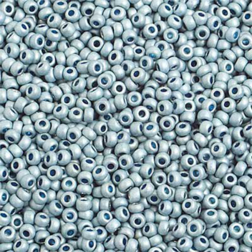 Preciosa 10/0 Rocaille Seed Beads - SB10-18536M - Metallic Blue Matt Terra Color - 500gm Bag