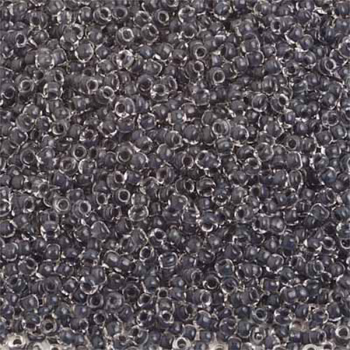 Preciosa 10/0 Rocaille Seed Beads - SB10-38349 - Crystal Lined Black Terra Color - 500gm Bag