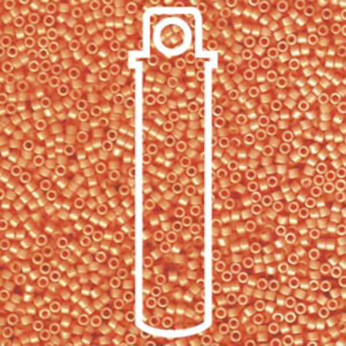 Miyuki 11/0 Delica Bead - DB1133 - Opaque Mandarin - 5.2gm Vial