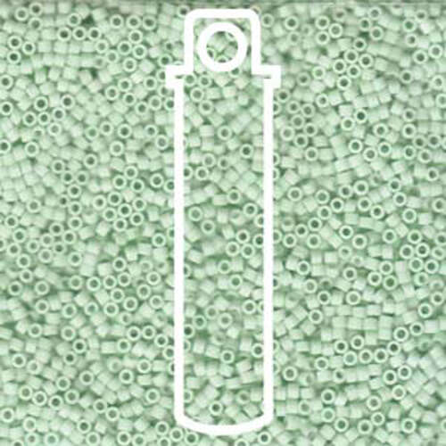 Miyuki 11/0 Delica Bead - DB1516 - Matte Opaque Light Mint - 5.2gm Vial