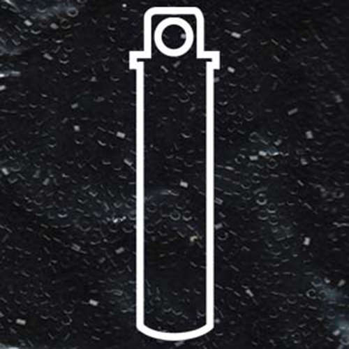 Miyuki 11/0 Delica Hex Cut Bead - DBC0010 - Black - 5.2gm Vial