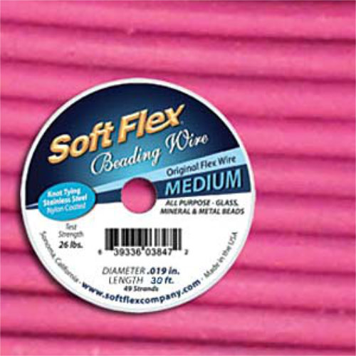 Soft Flex- .019 in (0.48 mm) - Pink Tourmaline - 30ft / 9.15m spool