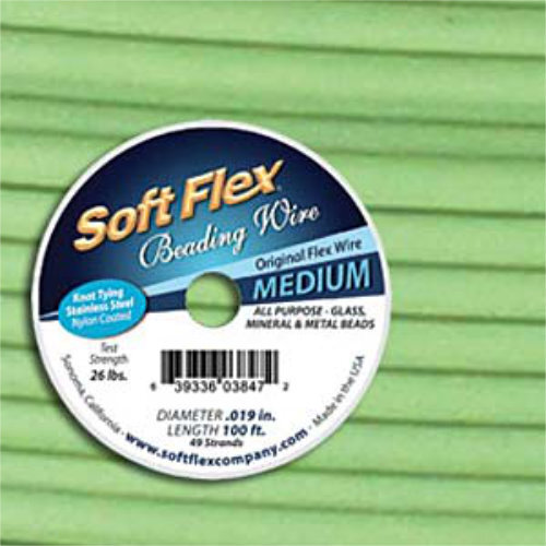 Soft Flex- .019 in (0.48 mm) - Chrysoprase - 100ft / 30.5m spool