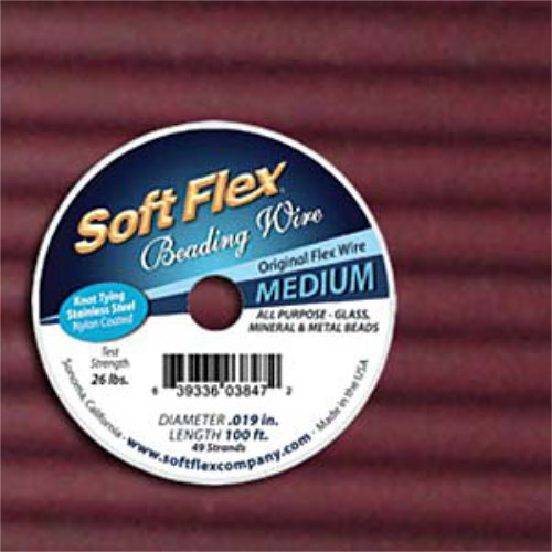 Soft Flex- .019 in (0.48 mm) - Garnet - 100ft / 30.5m spool
