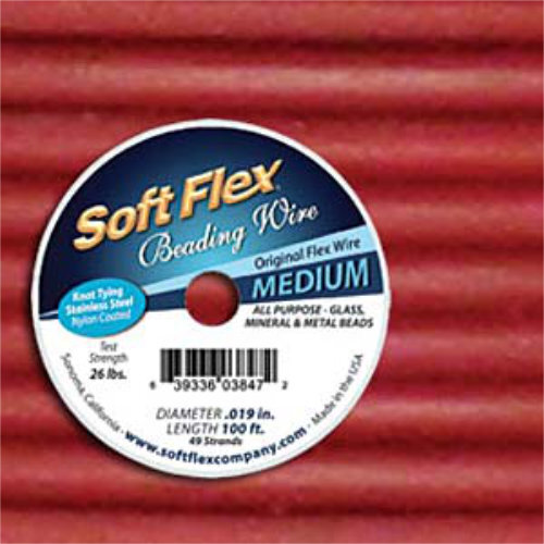 Soft Flex- .019 in (0.48 mm) - Spinel - 100ft / 30.5m spool